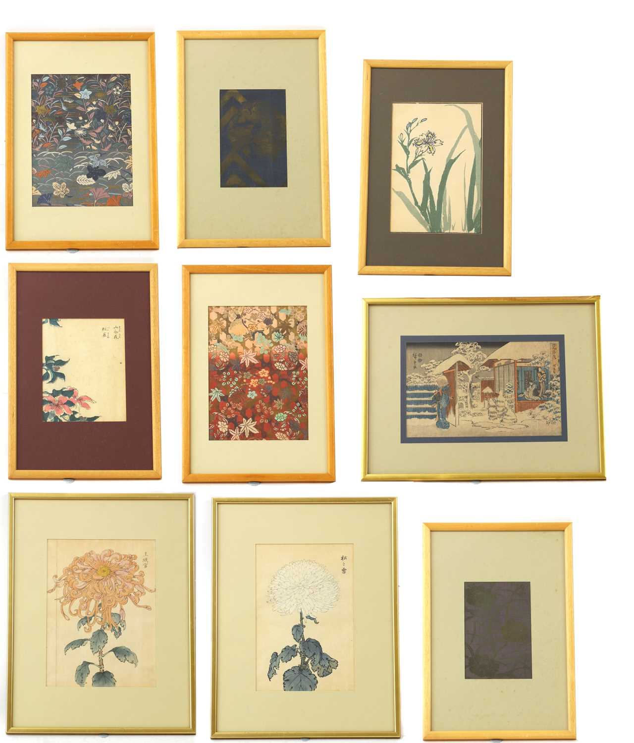 Lot 437 - A group of nine Japanese woodblock prints