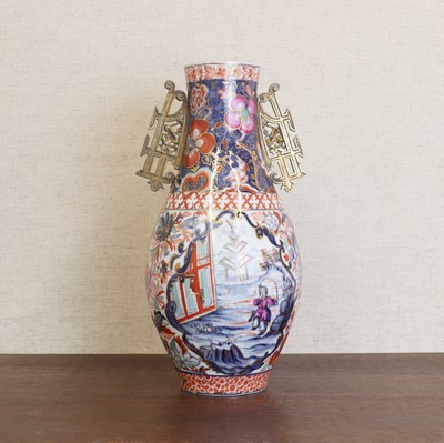 Lot 188 - A Chinese clobbered vase