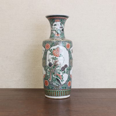 Lot 139 - A Chinese famille verte vase