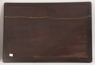 Lot 184 - A Chinese wood tray