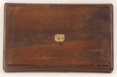 Lot 185 - A Chinese wood tray