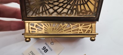 Lot 98 - A Tiffany Studios 'Pine Needle' pattern stamp box