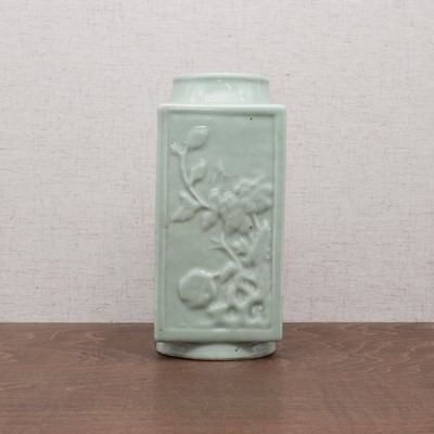 Lot 127 - A Chinese celadon-glazed vase