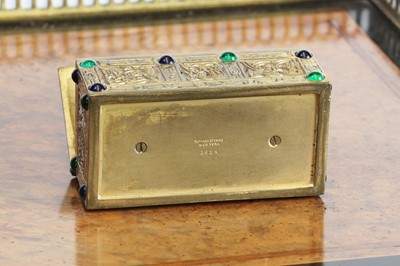 Lot 104 - A Tiffany Studios gilt bronze stamp box