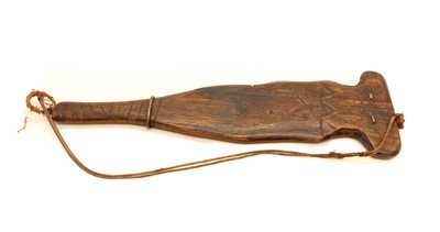 Lot 255 - A Native American ceremonial club or paddle