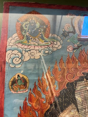 Lot 137 - A Tibetan thangka