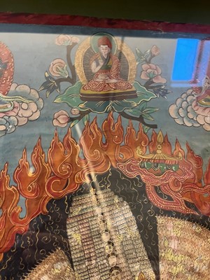 Lot 137 - A Tibetan thangka