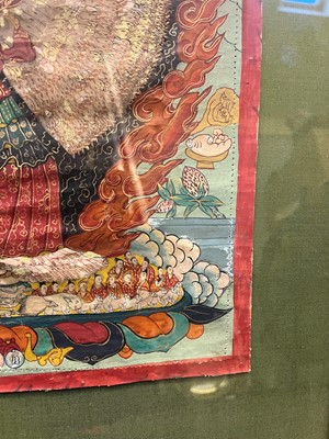 Lot 137 - A Tibetan thangka