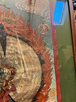 Lot 137 - A Tibetan thangka