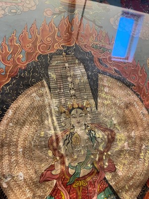 Lot 137 - A Tibetan thangka