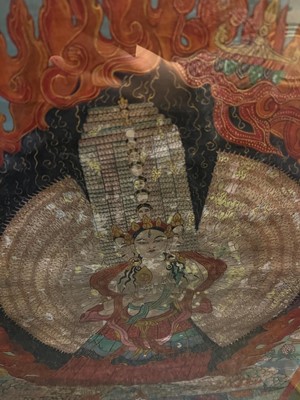 Lot 137 - A Tibetan thangka