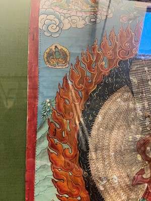 Lot 137 - A Tibetan thangka