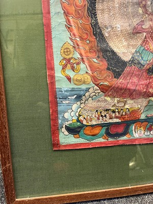 Lot 137 - A Tibetan thangka