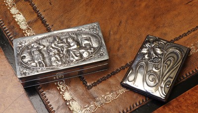 Lot 85 - A Dutch silver export stamp box