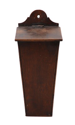 Lot 248 - A George III oak candlebox