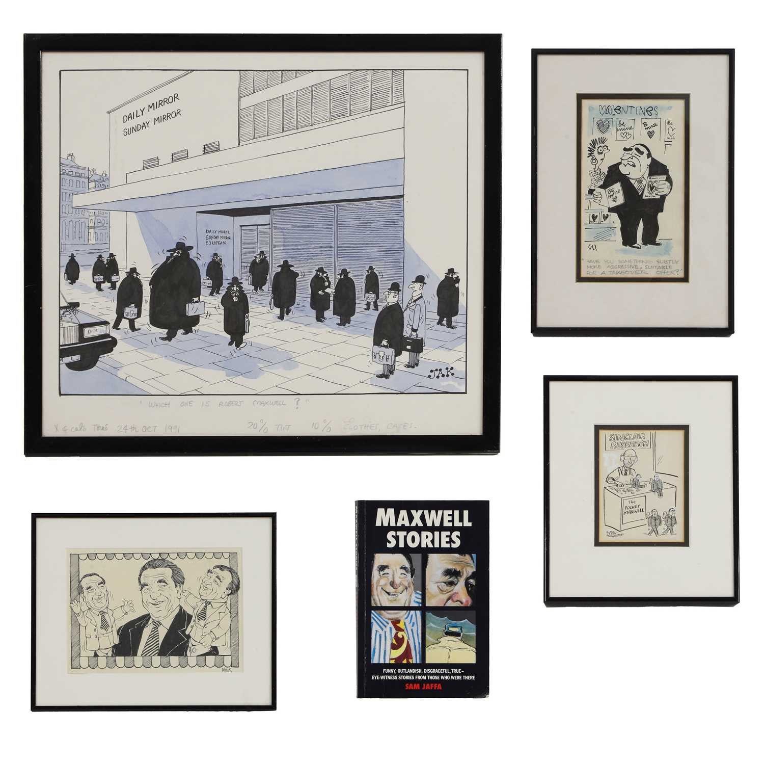 Lot 124 - A group of Robert Maxwell cartoons