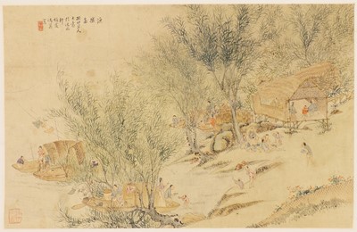 Lot 174 - A Chinese hanging scroll