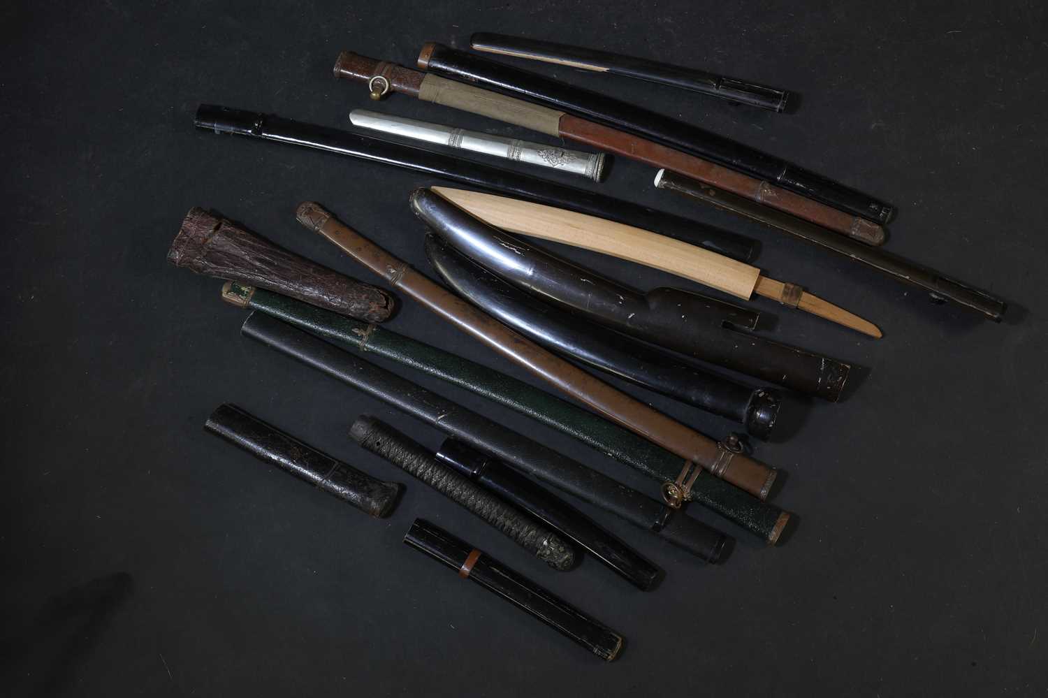 Lot 104 - A collection of Japanese scabbards and other examples