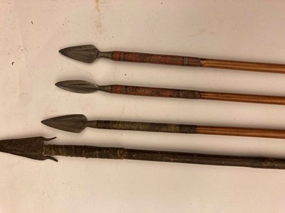 Lot 94 - A collection of arrows and spears