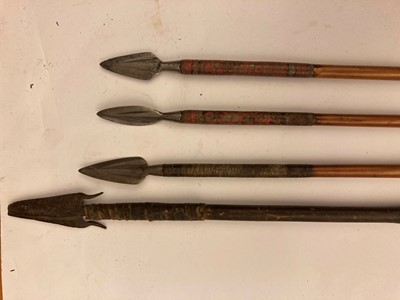 Lot 94 - A collection of arrows and spears