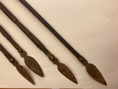 Lot 94 - A collection of arrows and spears