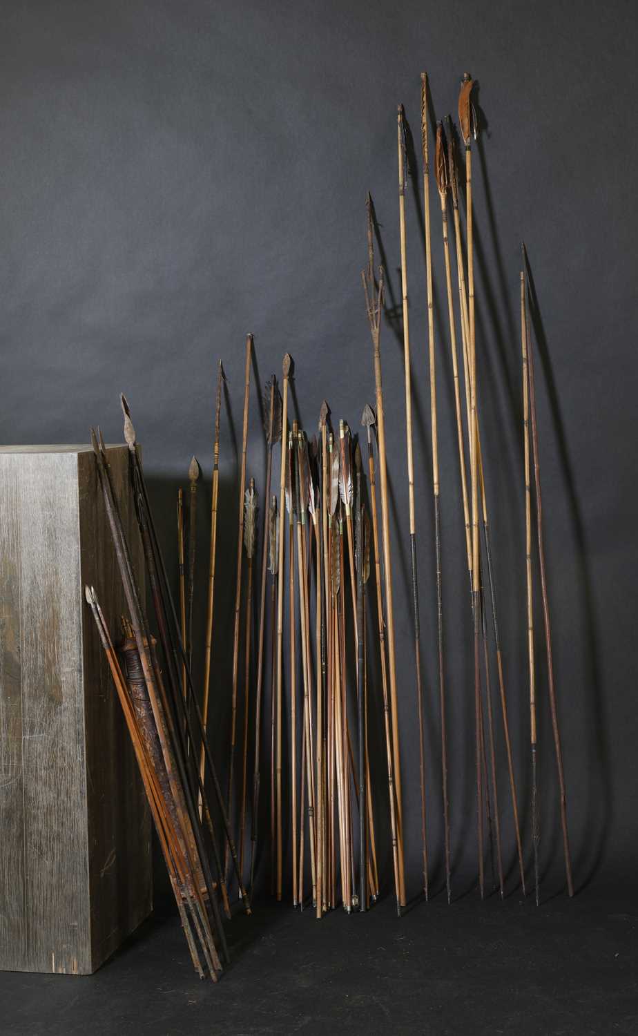 Lot 94 - A collection of arrows and spears