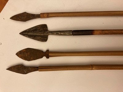Lot 94 - A collection of arrows and spears