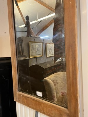 Lot 122 - A pair of pine Art Deco mirrors