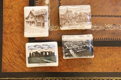 Lot 144 - A group of four W H Goss porcelain stamp boxes