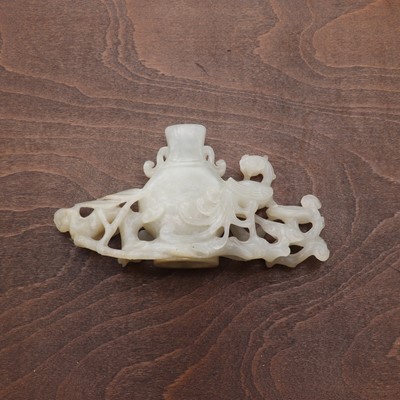 Lot 218 - A Chinese jade group