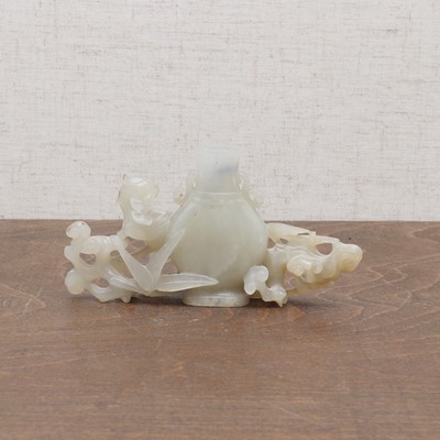 Lot 218 - A Chinese jade group