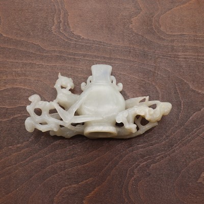 Lot 218 - A Chinese jade group