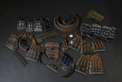 Lot 116 - A collection of Japanese armour parts