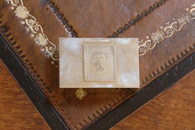 Lot 65 - A silver Stamp Society box