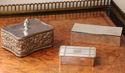 Lot 89 - Two Tiffany silver stamp boxes