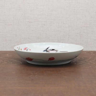 Lot 134 - A Chinese famille rose plate
