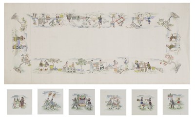 Lot 96 - A collection of Chinese gouache paintings