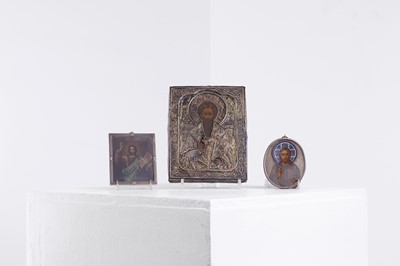 Lot 590 - An icon of St Haralambos