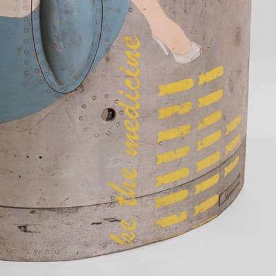 Lot 204 - A 1980s painted fighter-aeroplane jet-engine cowling