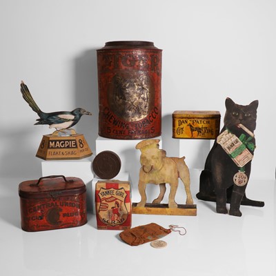 Lot 291 - A group of tobacco advertising items