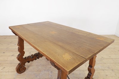 Lot 173 - A fruitwood side table