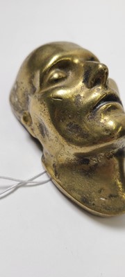 Lot 167 - A bronze death mask of Napoleon Bonaparte