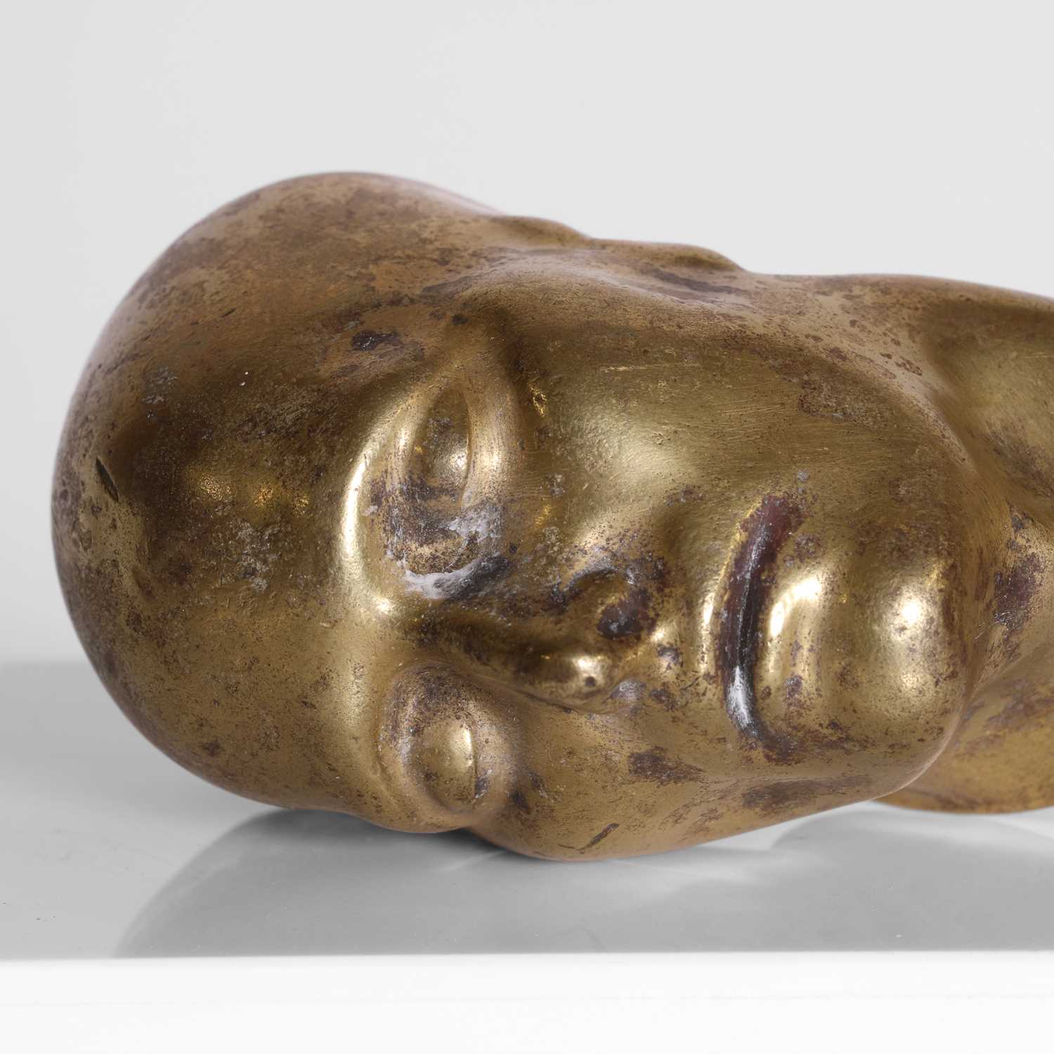 Lot 167 - A bronze death mask of Napoleon Bonaparte