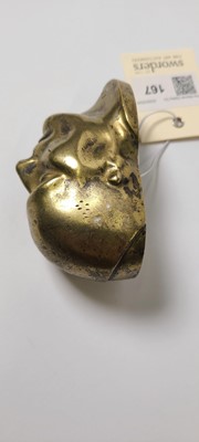 Lot 167 - A bronze death mask of Napoleon Bonaparte