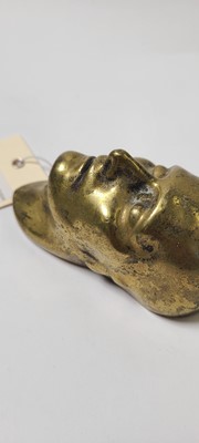 Lot 167 - A bronze death mask of Napoleon Bonaparte