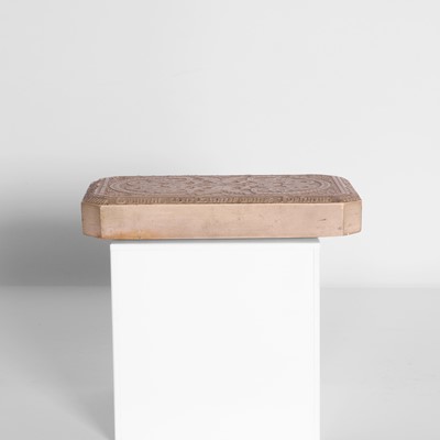 Lot 21 - A limestone desk weight