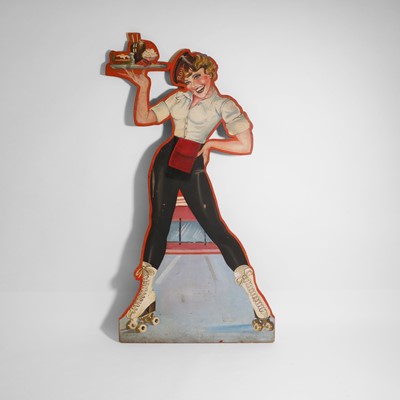 Lot 290 - A painted cut-out diner sign