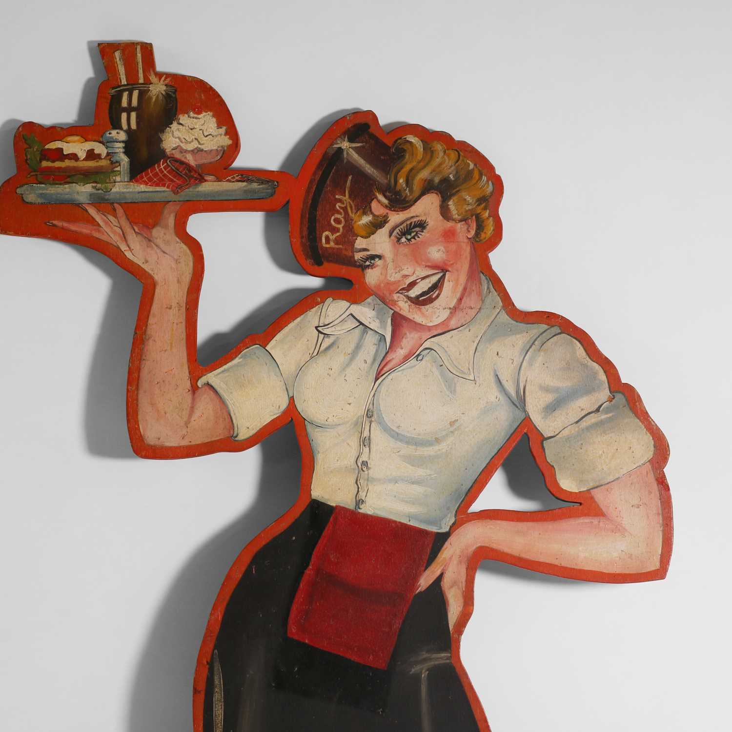 Lot 290 - A painted cut-out diner sign