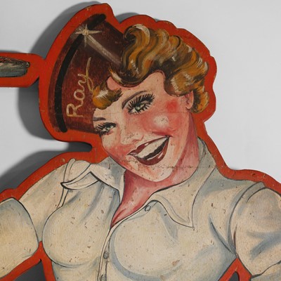 Lot 290 - A painted cut-out diner sign