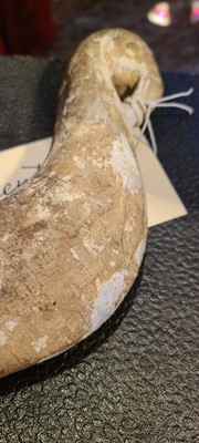 Lot 137 - Two carved stone turban hooks